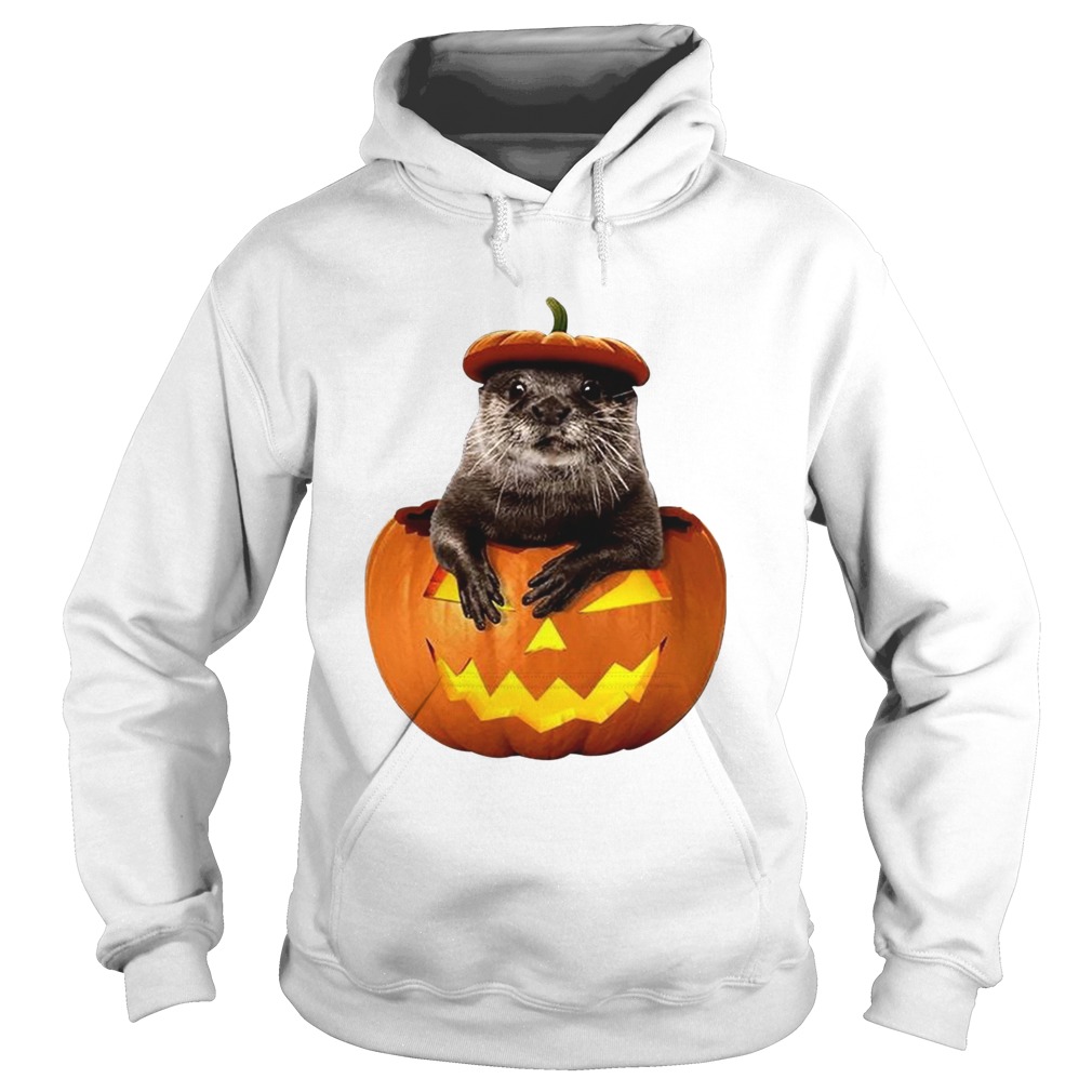 Halloween Otter Pumpkin Funny Otter Lover TShirt Hoodie