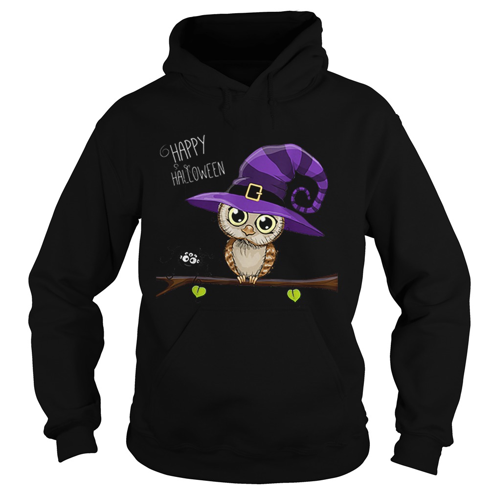 Halloween Owl Happy Halloween Tee Hoodie