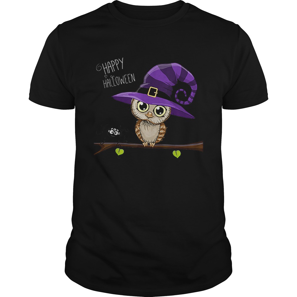 Halloween Owl Happy Halloween Tee shirt