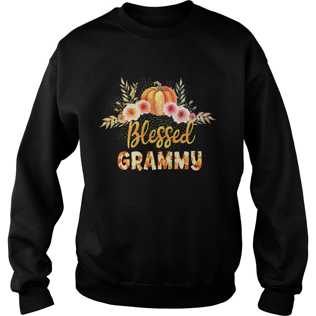 Halloween Pumpkin Blessed Grammy Gift For Women Mom TShirt Sweatshirt