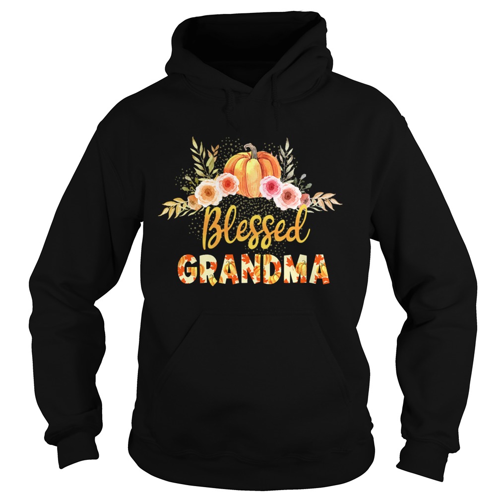 Halloween Pumpkin Blessed Grandma Gift For Women Mom TShirt Hoodie