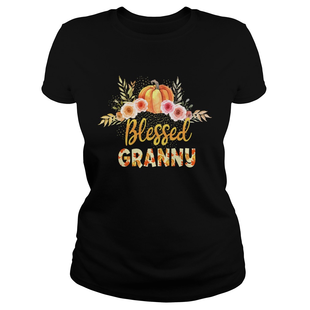 Halloween Pumpkin Blessed Granny Gift For Women Mom TShirt Classic Ladies