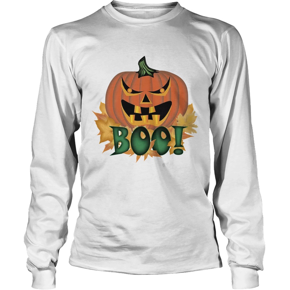 Halloween Pumpkin Boo Shirt LongSleeve