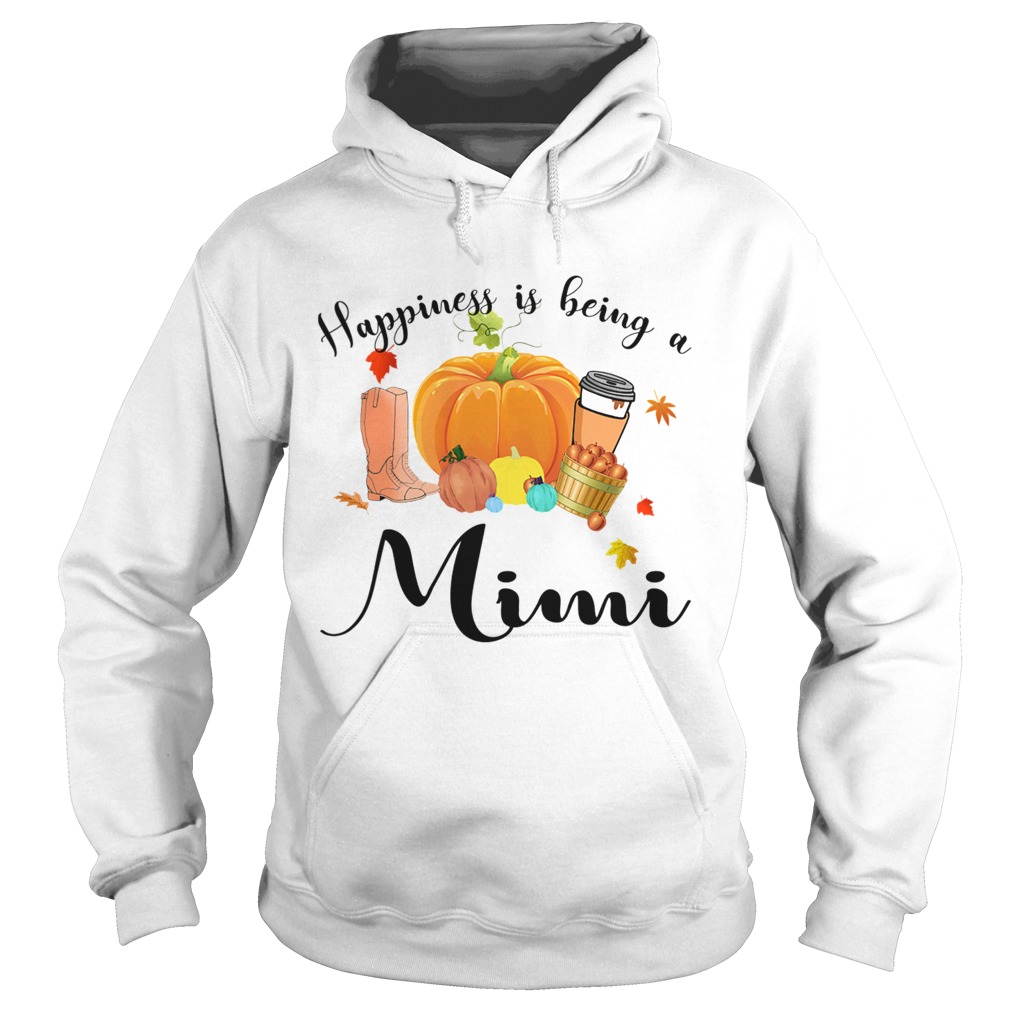 Halloween Pumpkin Happiness Is Being A Mimi TShirt Hoodie