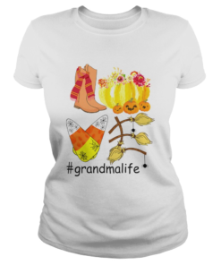 Halloween Pumpkin Love Grandmalife Grandma Life TShirt Classic Ladies