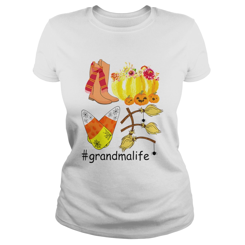 Halloween Pumpkin Love Grandmalife Grandma Life TShirt Classic Ladies