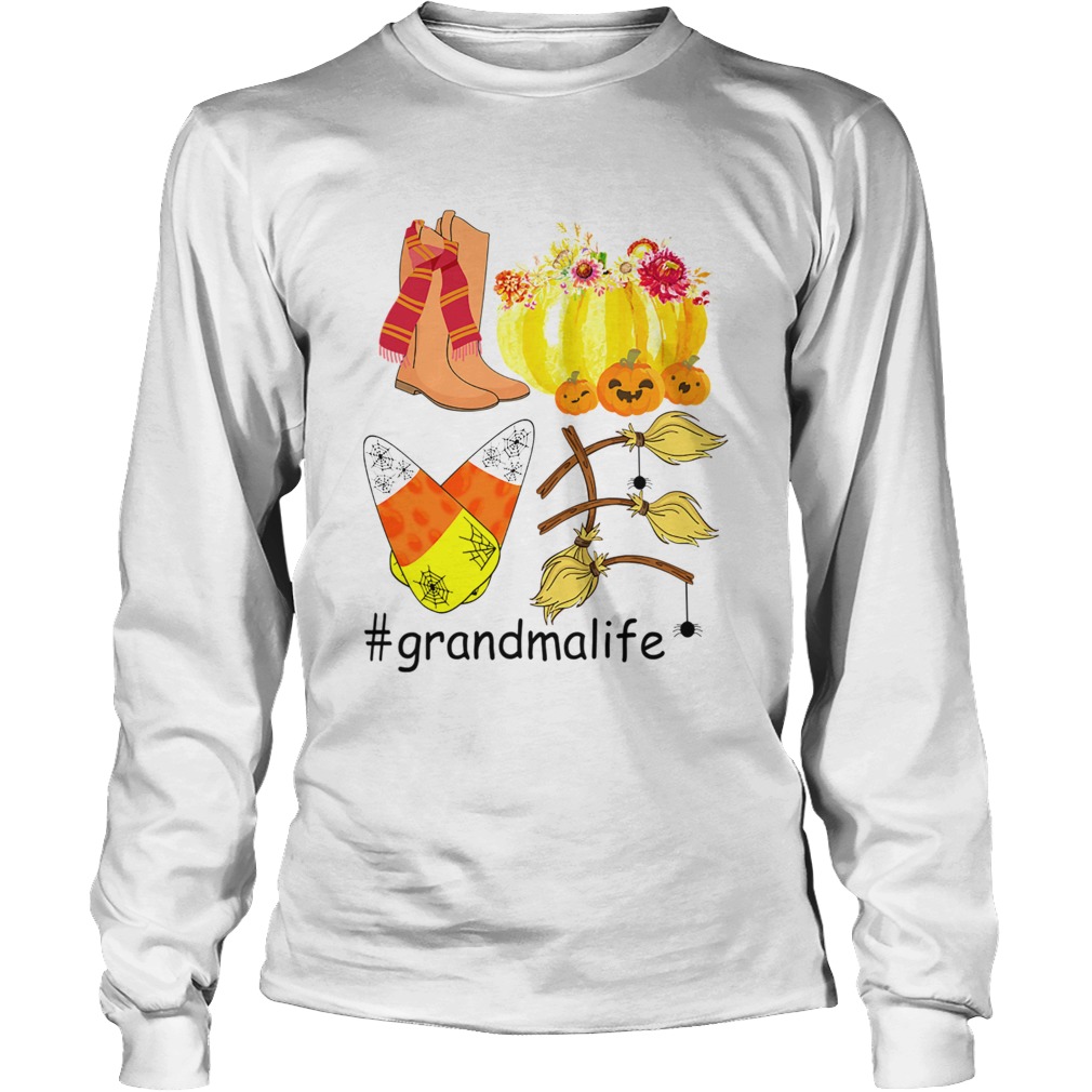 Halloween Pumpkin Love Grandmalife Grandma Life TShirt LongSleeve