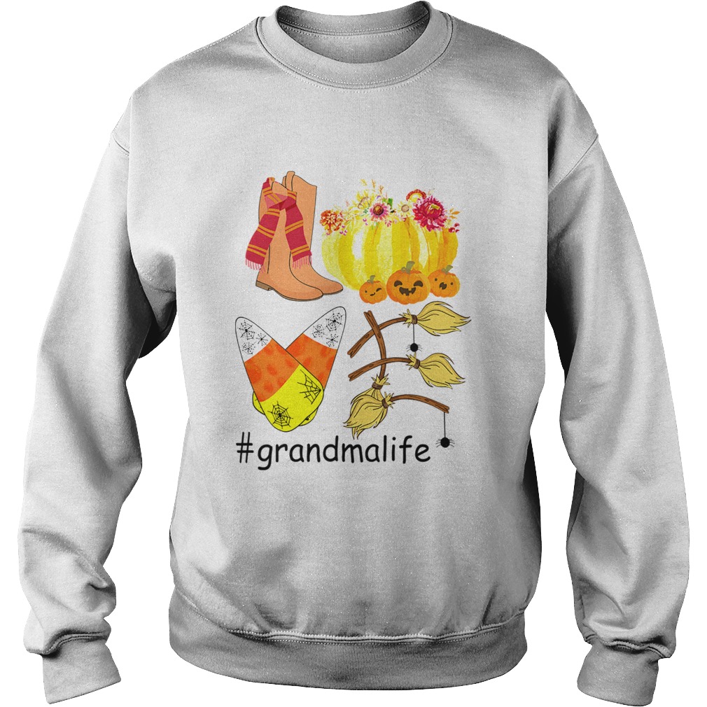 Halloween Pumpkin Love Grandmalife Grandma Life TShirt Sweatshirt