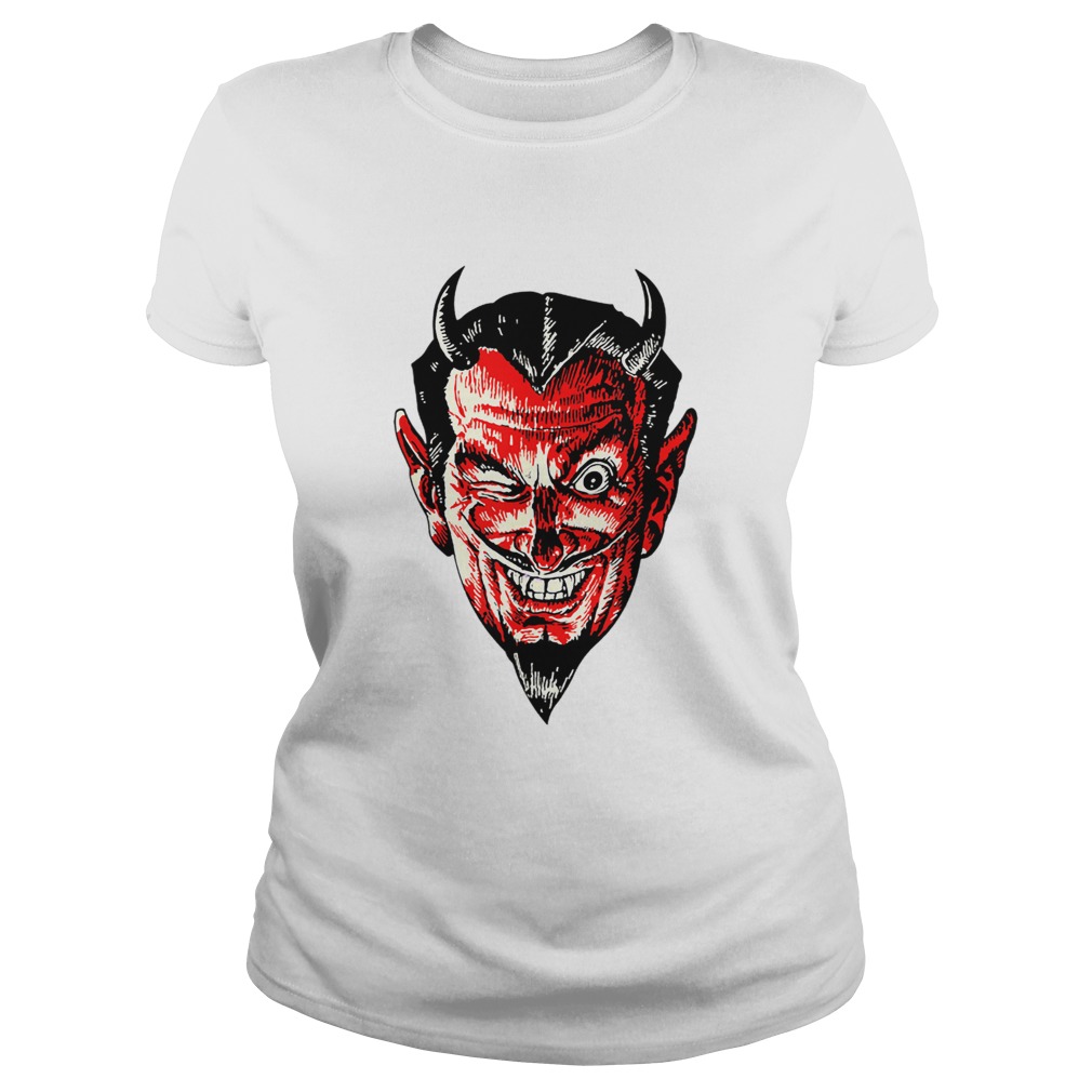 Halloween Red Devil Head Classic Ladies