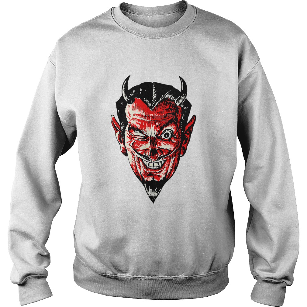 Halloween Red Devil Head Sweatshirt