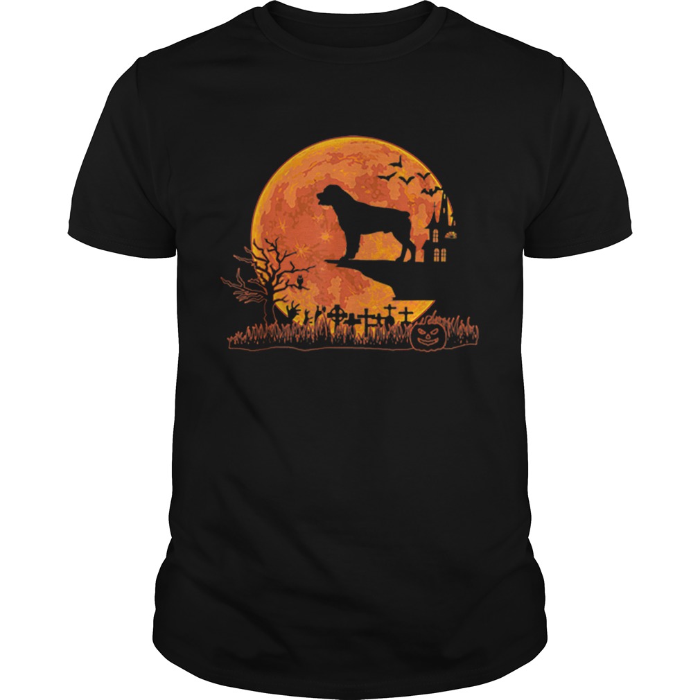 Halloween Rottweiler Dog Moon Costume Gift shirt