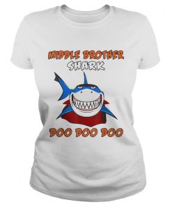 Halloween Shark Doo Doo Dracula Middle Brother Shark  Classic Ladies