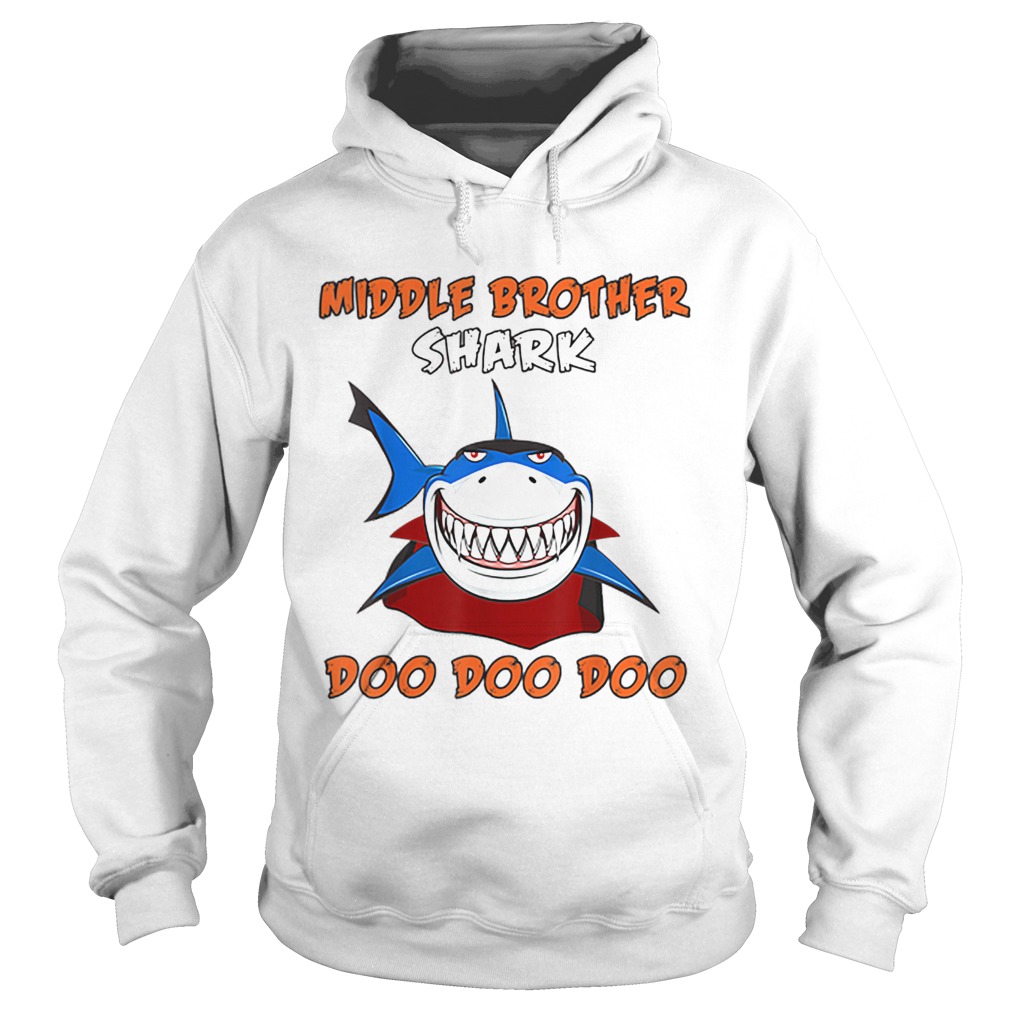 Halloween Shark Doo Doo Dracula Middle Brother Shark Hoodie