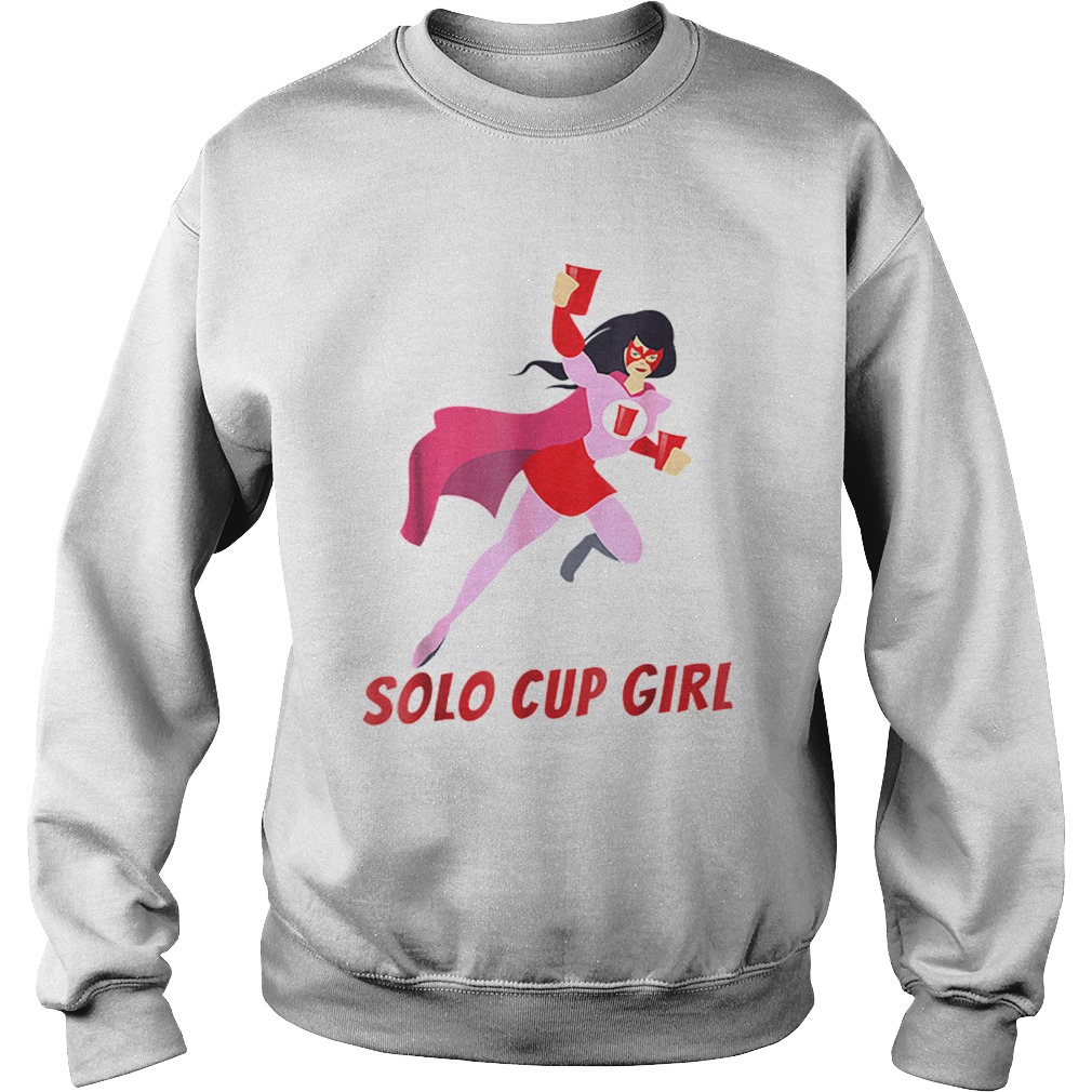 Halloween Solo Cup Women Beer Super Hero Costume Sweatshirt