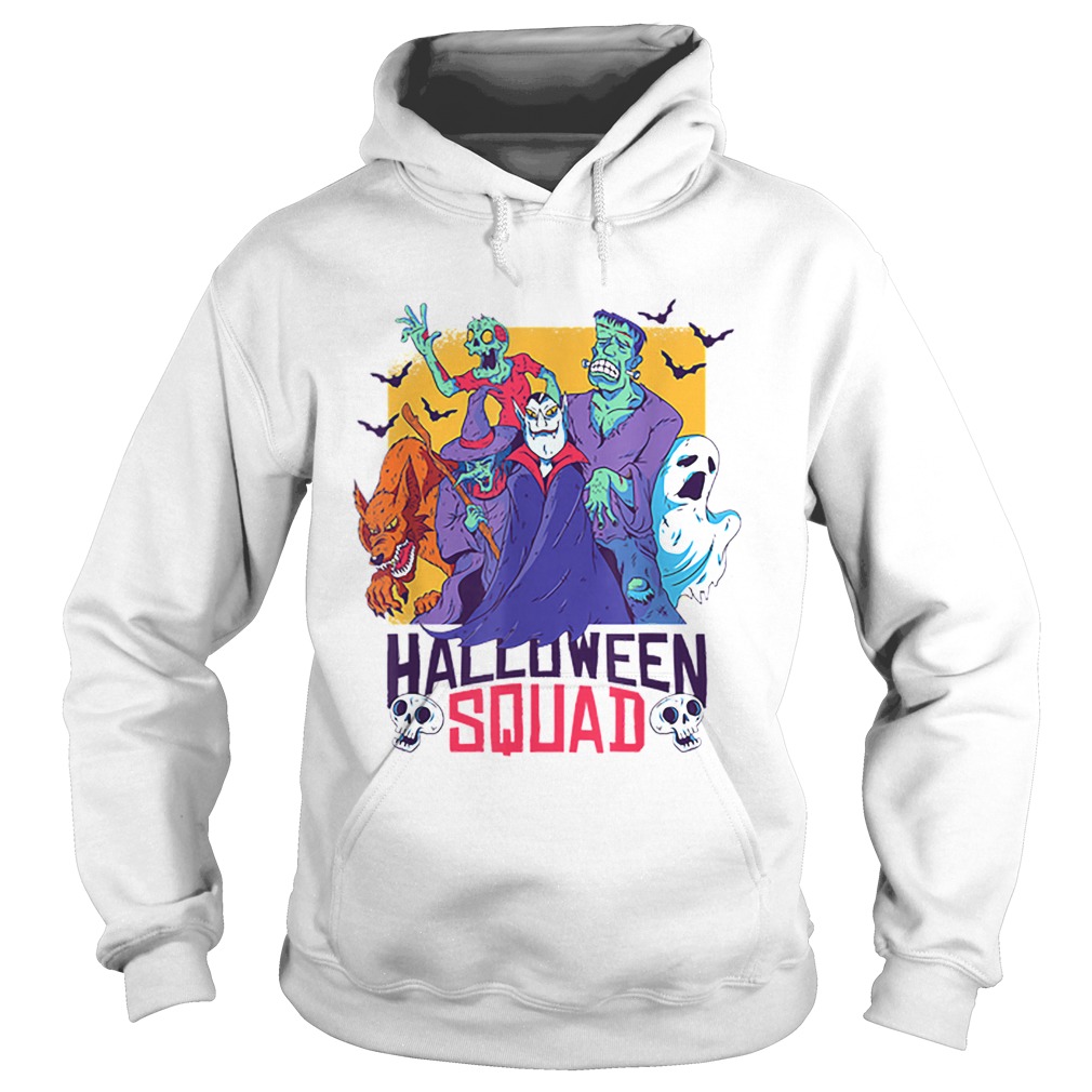 Halloween Squad Spooky Scary Ghosts Hoodie