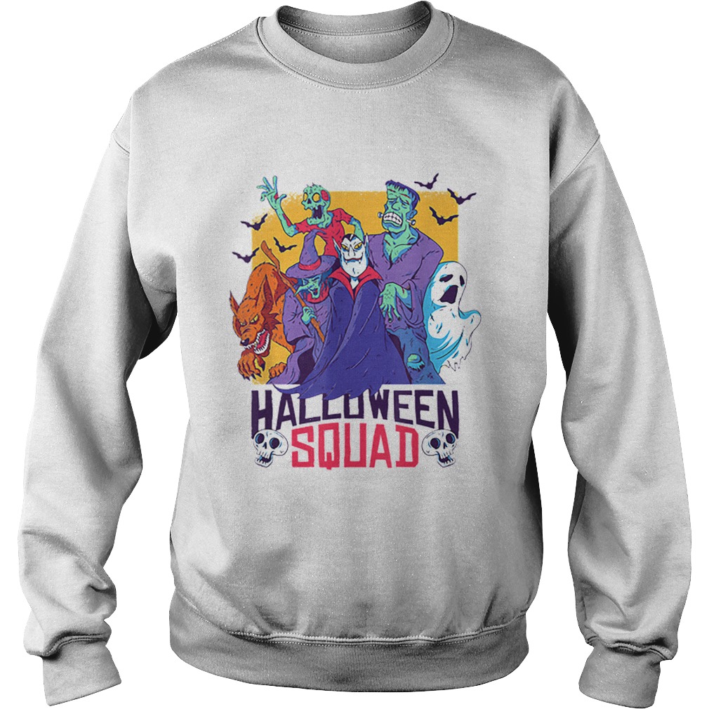 Halloween Squad Spooky Scary Ghosts Sweatshirt