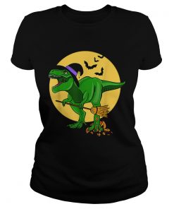 Halloween T Rex Dinosaur in Witch Costume Funny Boys Girls  Classic Ladies