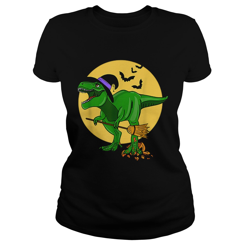 Halloween T Rex Dinosaur in Witch Costume Funny Boys Girls Classic Ladies