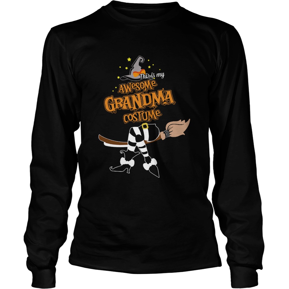 Halloween This Is My Awesome Grandma Costume Shirt LongSleeve