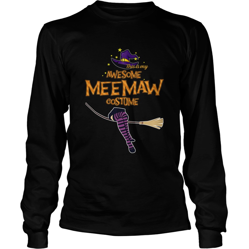 Halloween This Is My Awesome Meemaw Costume TShirt LongSleeve