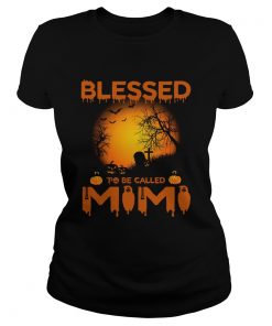 Halloween Women Mom Blessed To Be Called Mimi TShirt Classic Ladies