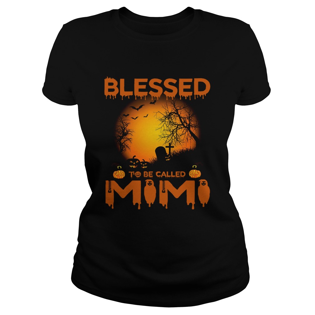 Halloween Women Mom Blessed To Be Called Mimi TShirt Classic Ladies