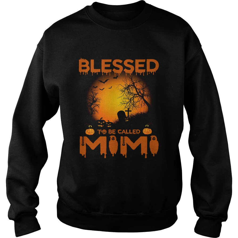 Halloween Women Mom Blessed To Be Called Mimi TShirt Sweatshirt