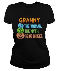 Halloween Women Mom Granny The Woman The Myth The Bad Influence TShirt Classic Ladies