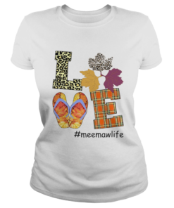 Halloween Women Mom Love Meemawlife Meemaw Life TShirt Classic Ladies