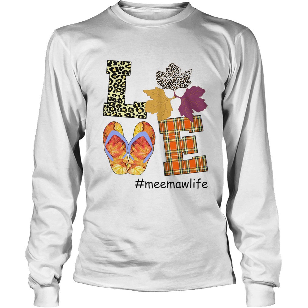 Halloween Women Mom Love Meemawlife Meemaw Life TShirt LongSleeve