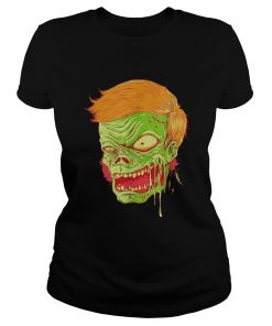 Halloween angry zombie face  Classic Ladies