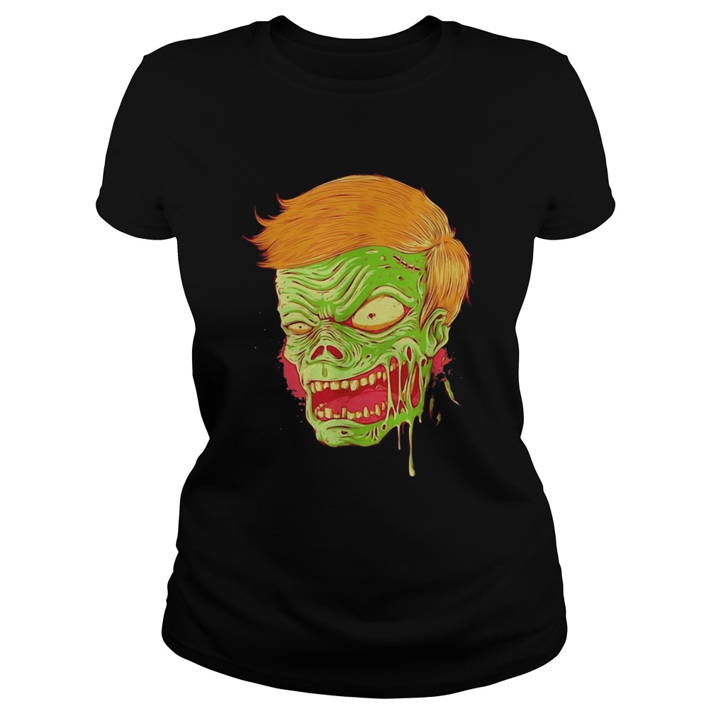 Halloween angry zombie face Classic Ladies