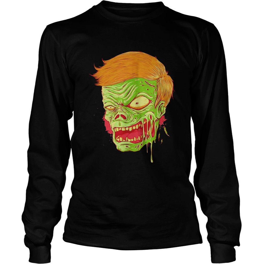 Halloween angry zombie face LongSleeve