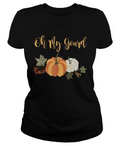 Halloween fall pumpkin oh my gourd Novelty  Classic Ladies