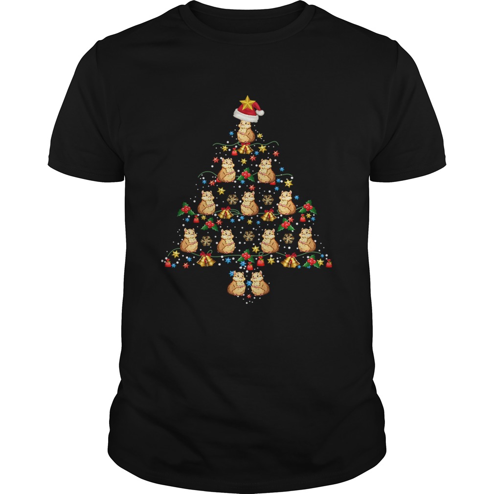 Hamsters Christmas Tree Awesome Gift TShirt