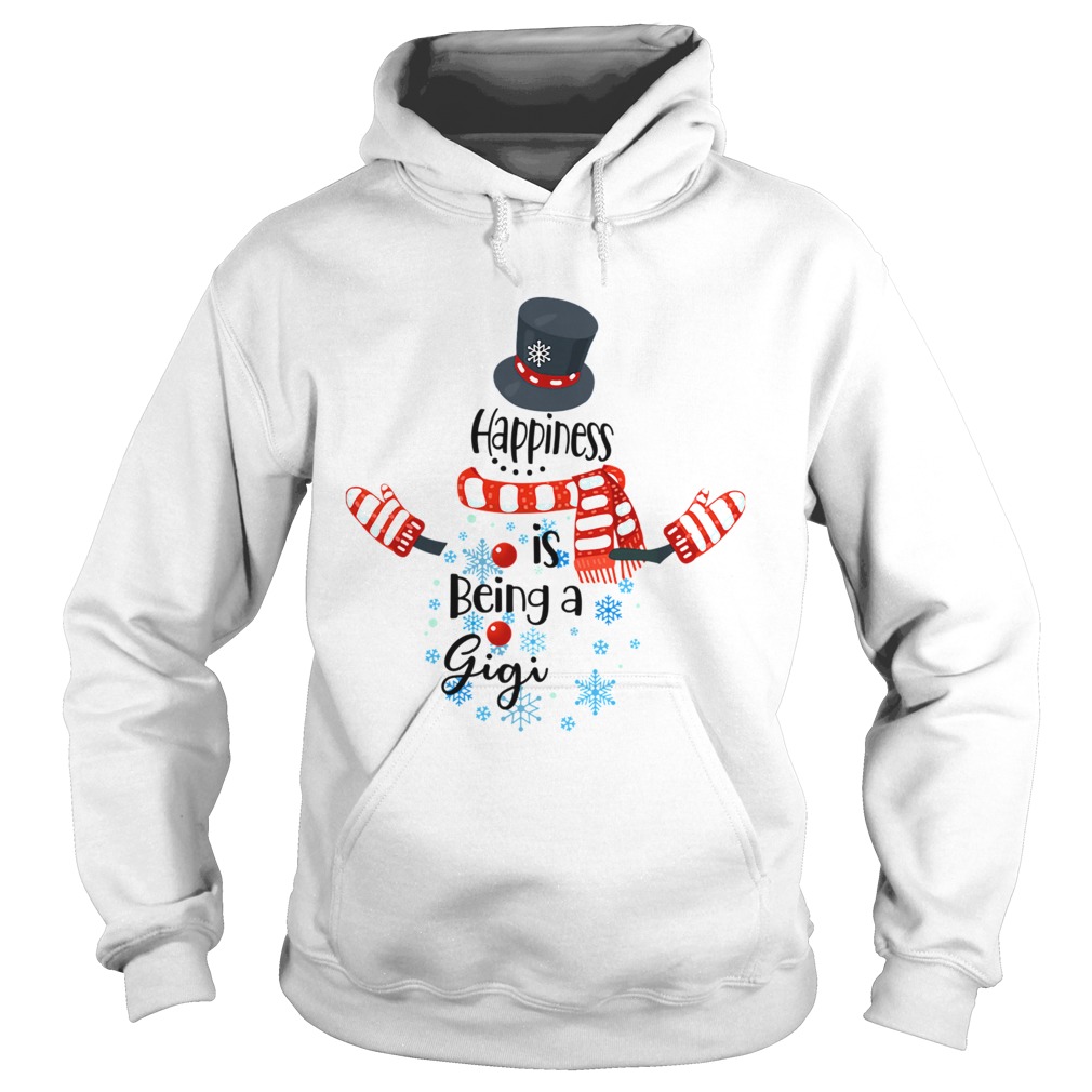 Happiness Is Being A Gigi Snowman Xmas Matching Family TShirt Hoodie