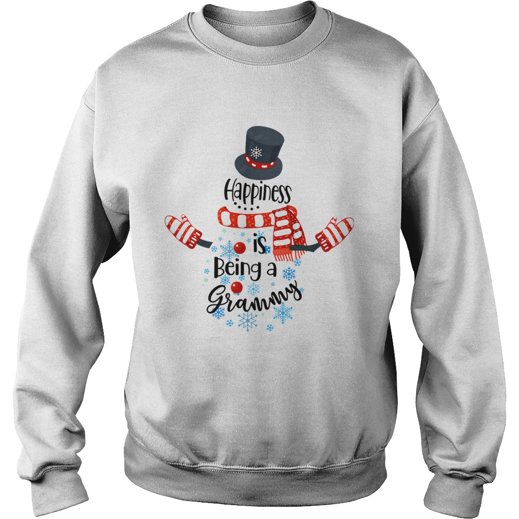 Happiness Is Being A Grammy Snowman Xmas Matching Family TShirt Sweatshirt