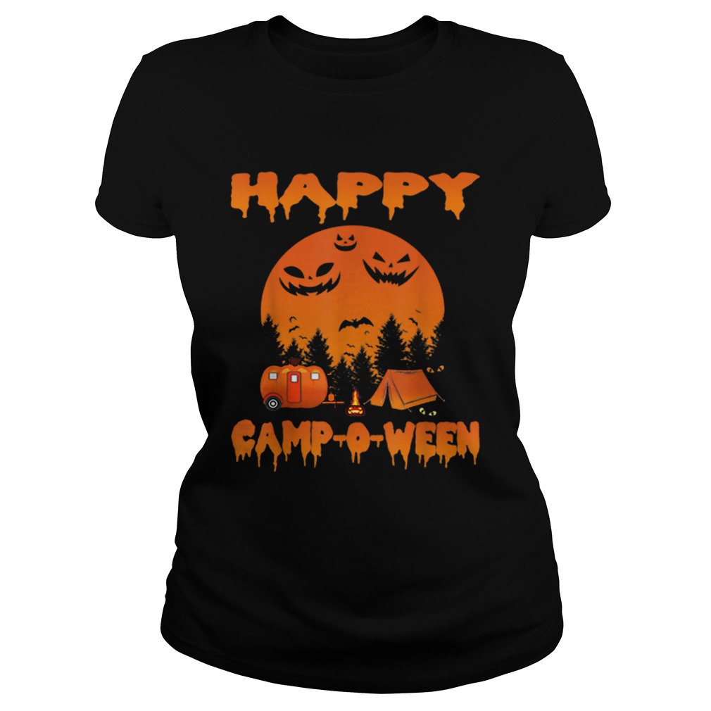 Happy CampOWeen Funny Camping Halloween for Women Classic Ladies