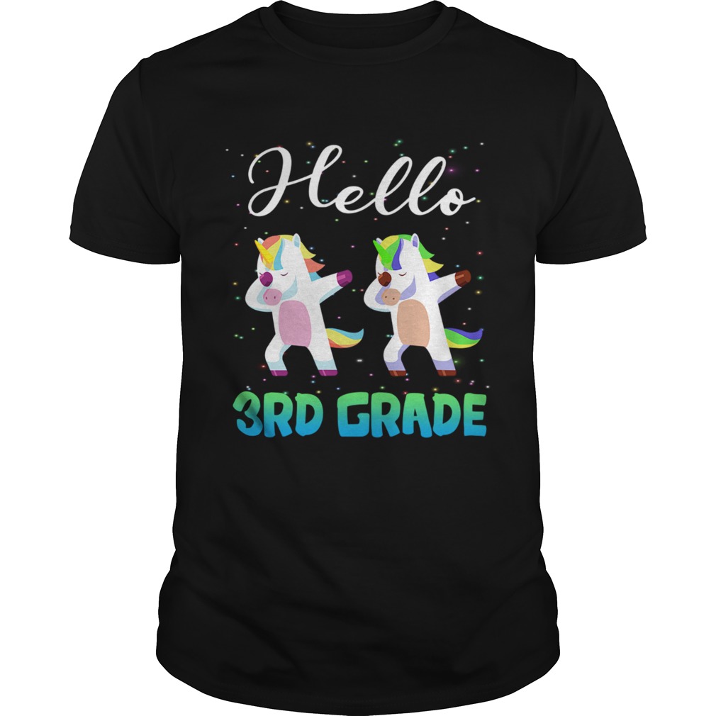 Happy First Day School Hello 3rd Grade TShirt