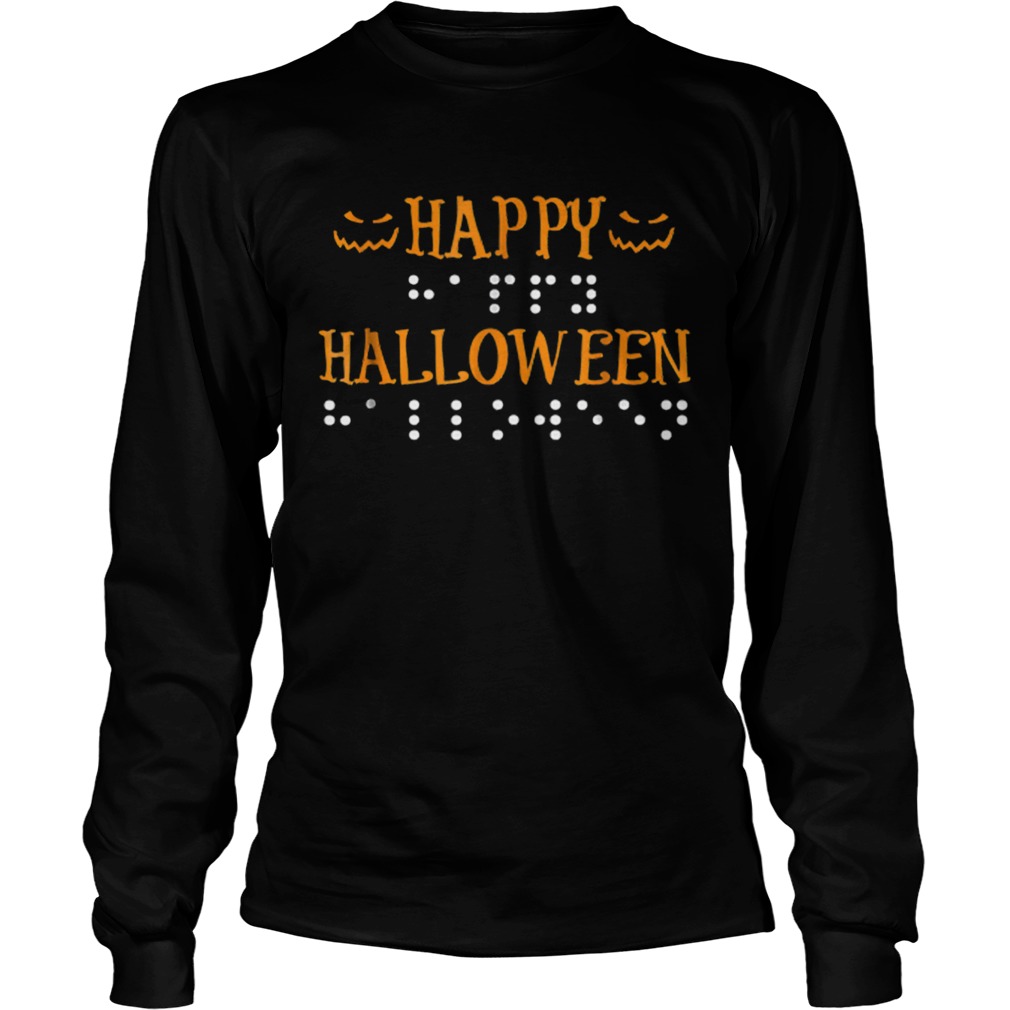 Happy Halloween Braille Dots LongSleeve