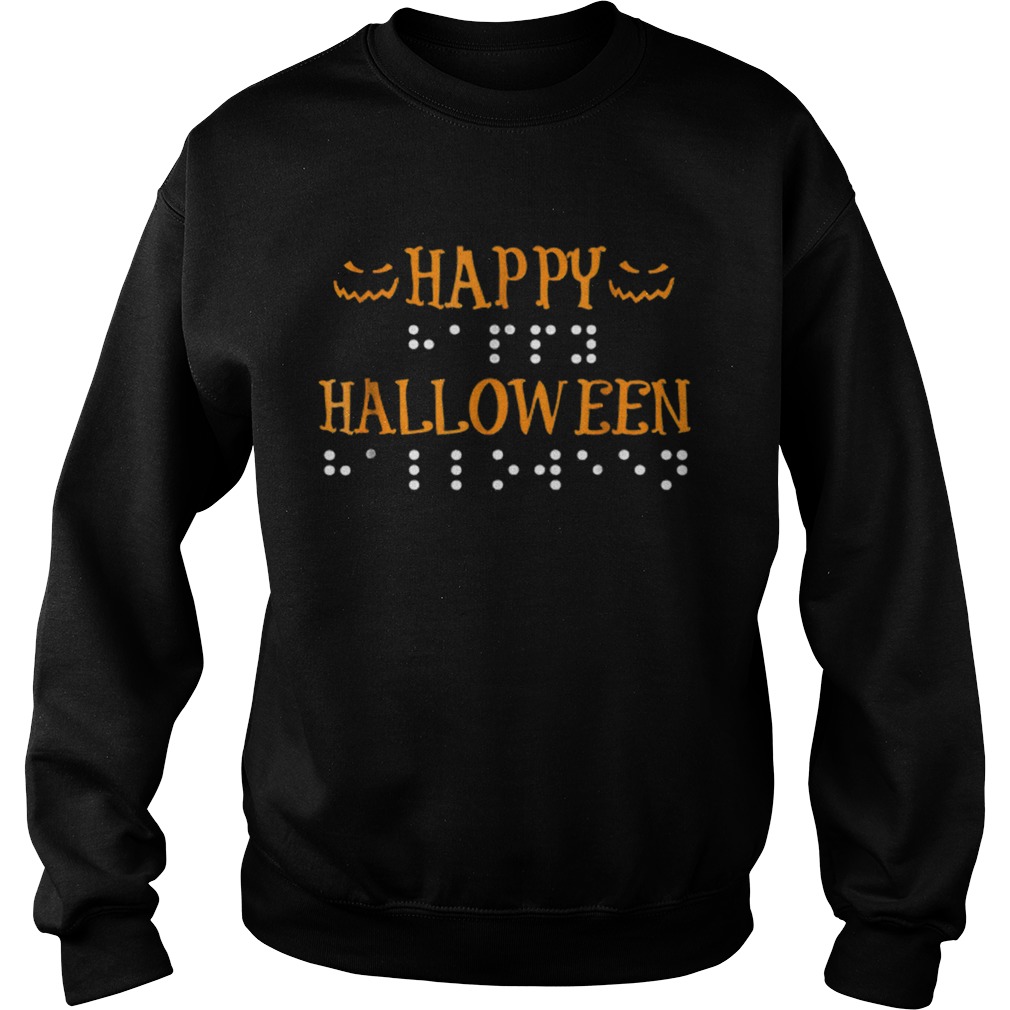 Happy Halloween Braille Dots Sweatshirt