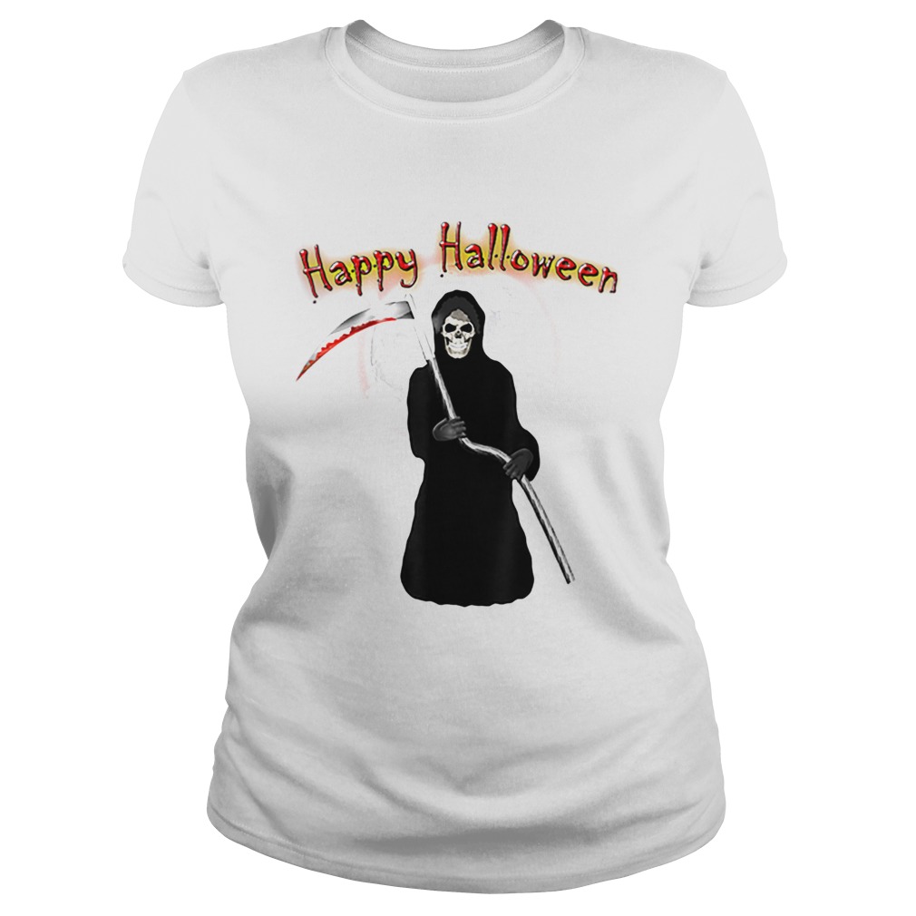 Happy Halloween Grim Reaper Classic Ladies