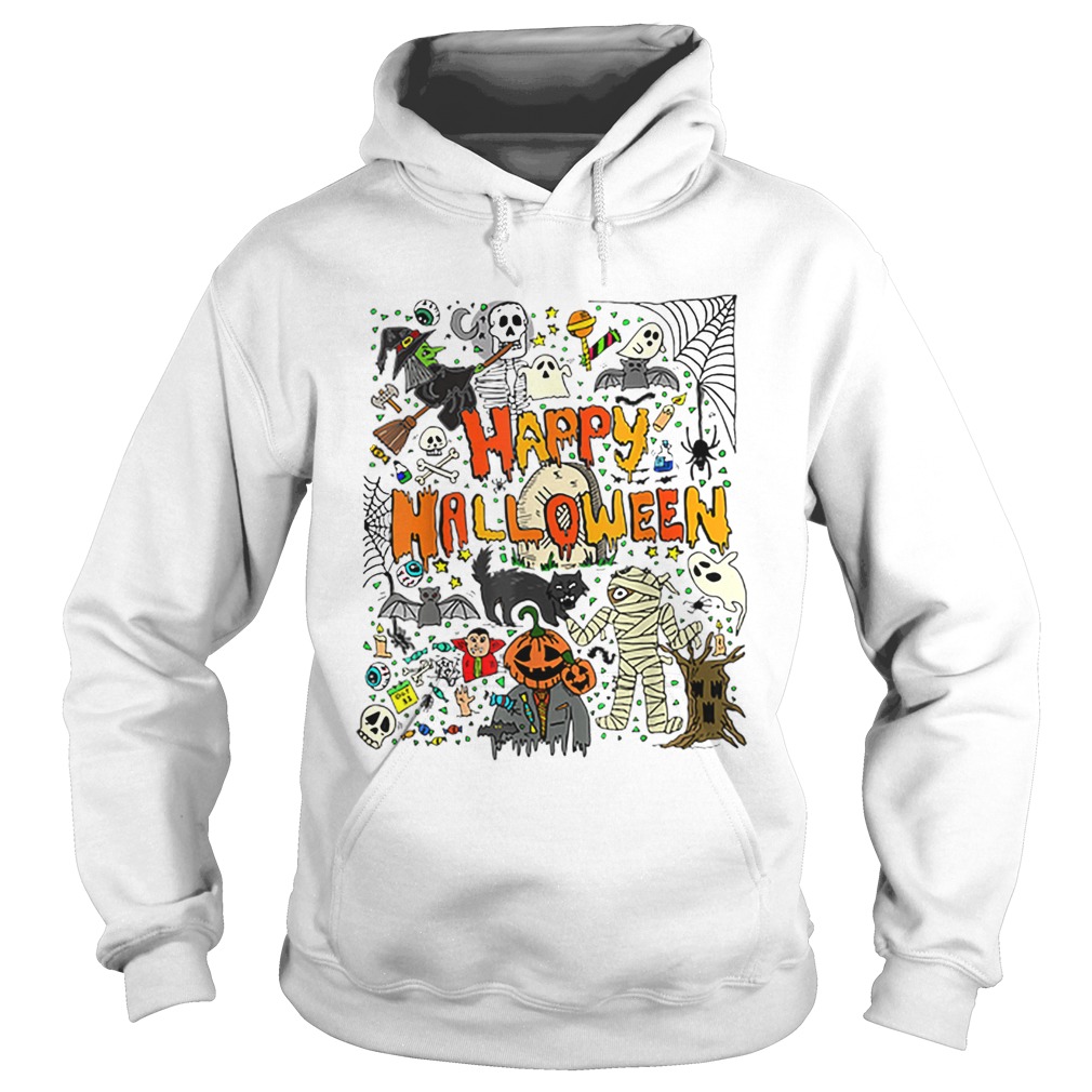 Happy Halloween Scary Retro Hoodie