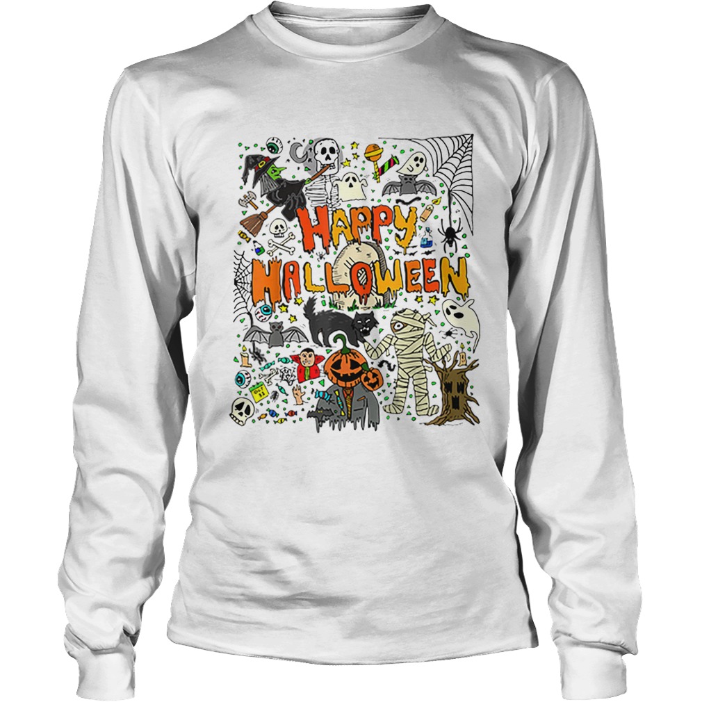 Happy Halloween Scary Retro LongSleeve