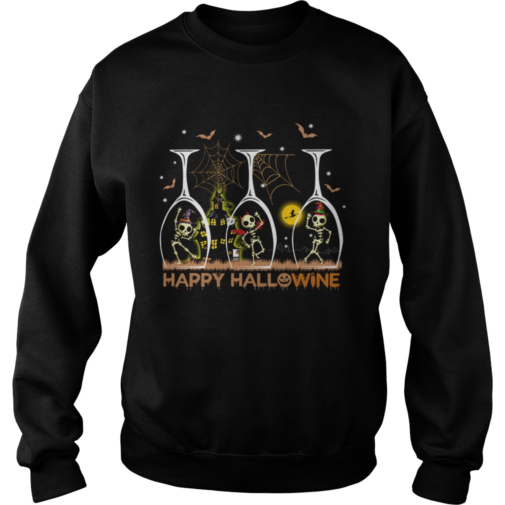 Happy Hallowine Funny WineTShirt Sweatshirt