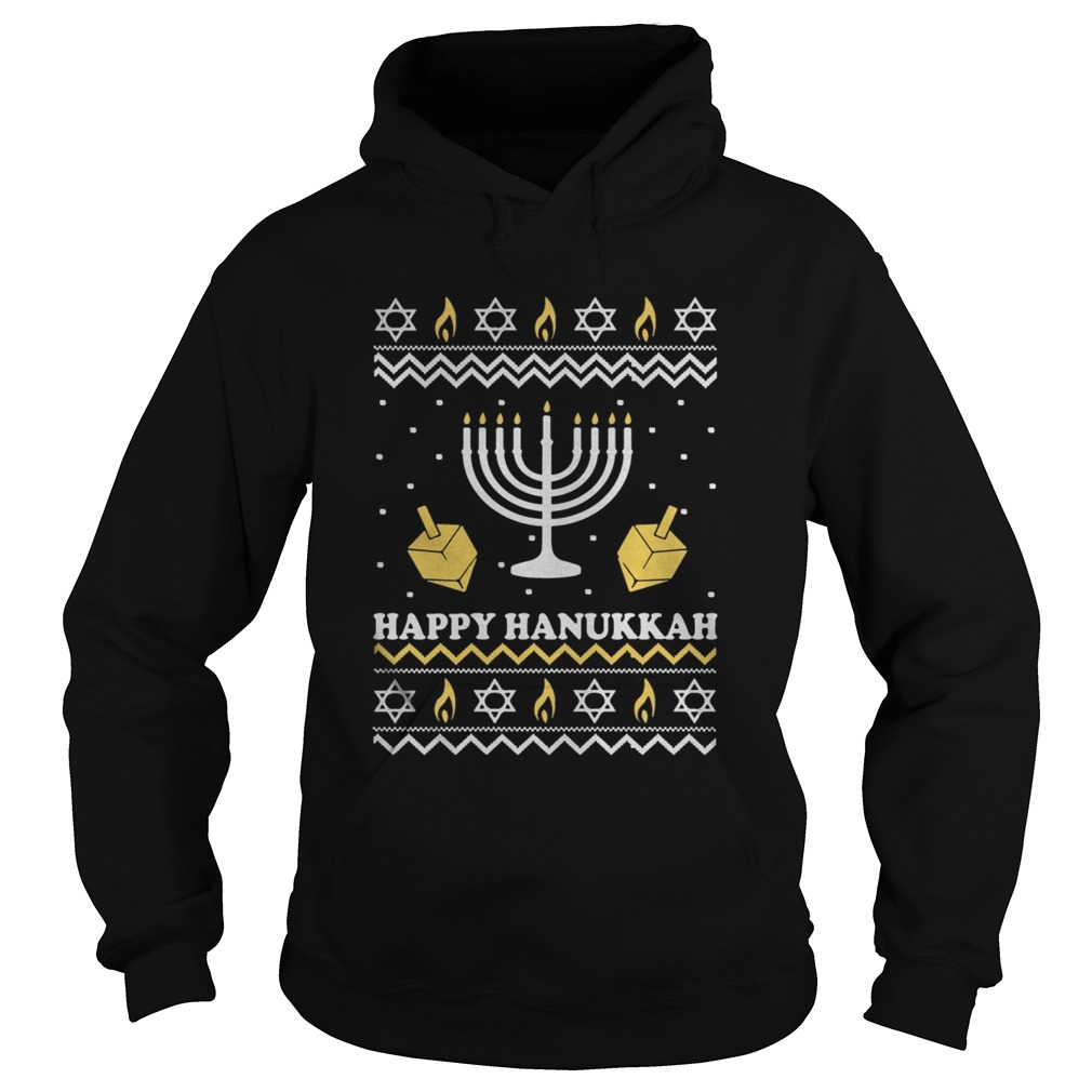 Happy Hanukkah Christmas Shirt Hoodie