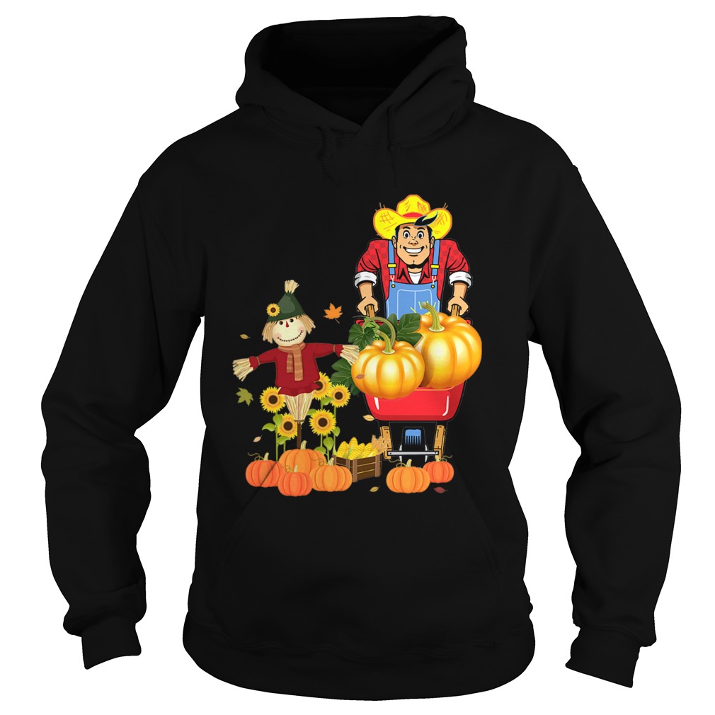 Happy Harvest Scarecrow Pumpkin Patch Novelty TShirt Hoodie