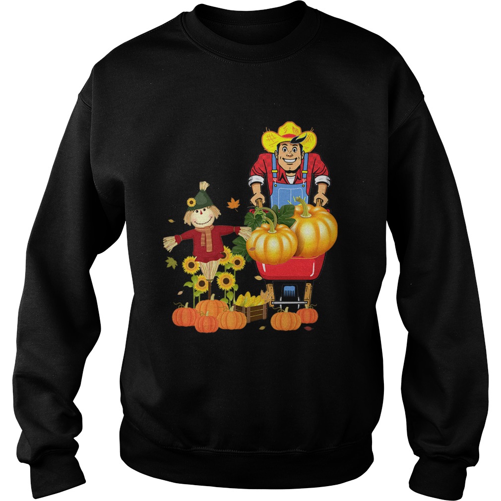 Happy Harvest Scarecrow Pumpkin Patch Novelty TShirt Sweatshirt