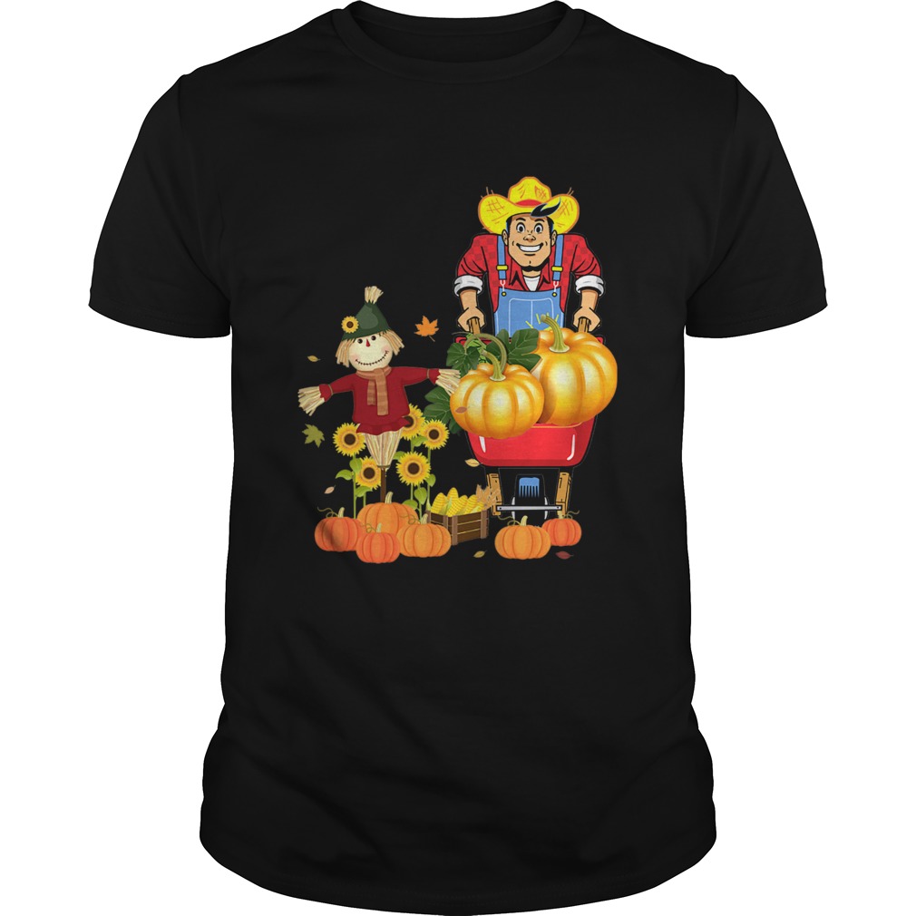 Happy Harvest Scarecrow Pumpkin Patch Novelty TShirt