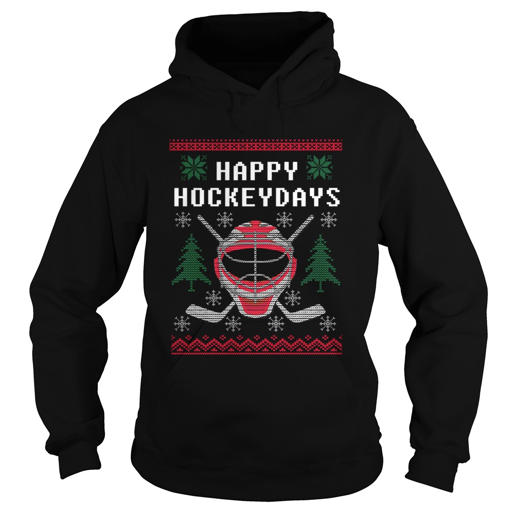 Happy Hockey Days Ugly Christmas Sweater TShirt Hoodie